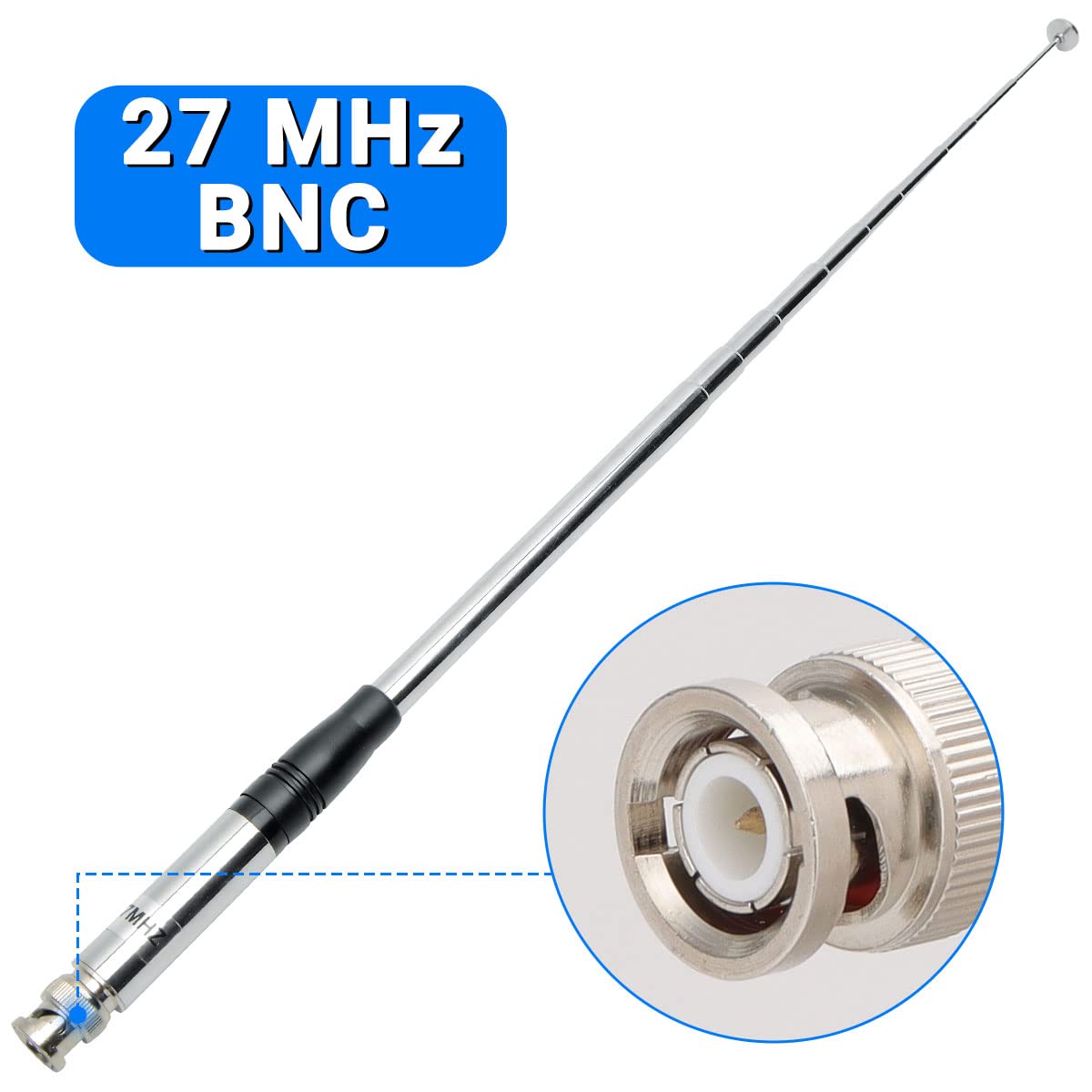 Amazon.com: Roniware 27Mhz CB Antenna 9-Inch to 51-inch Telescopic